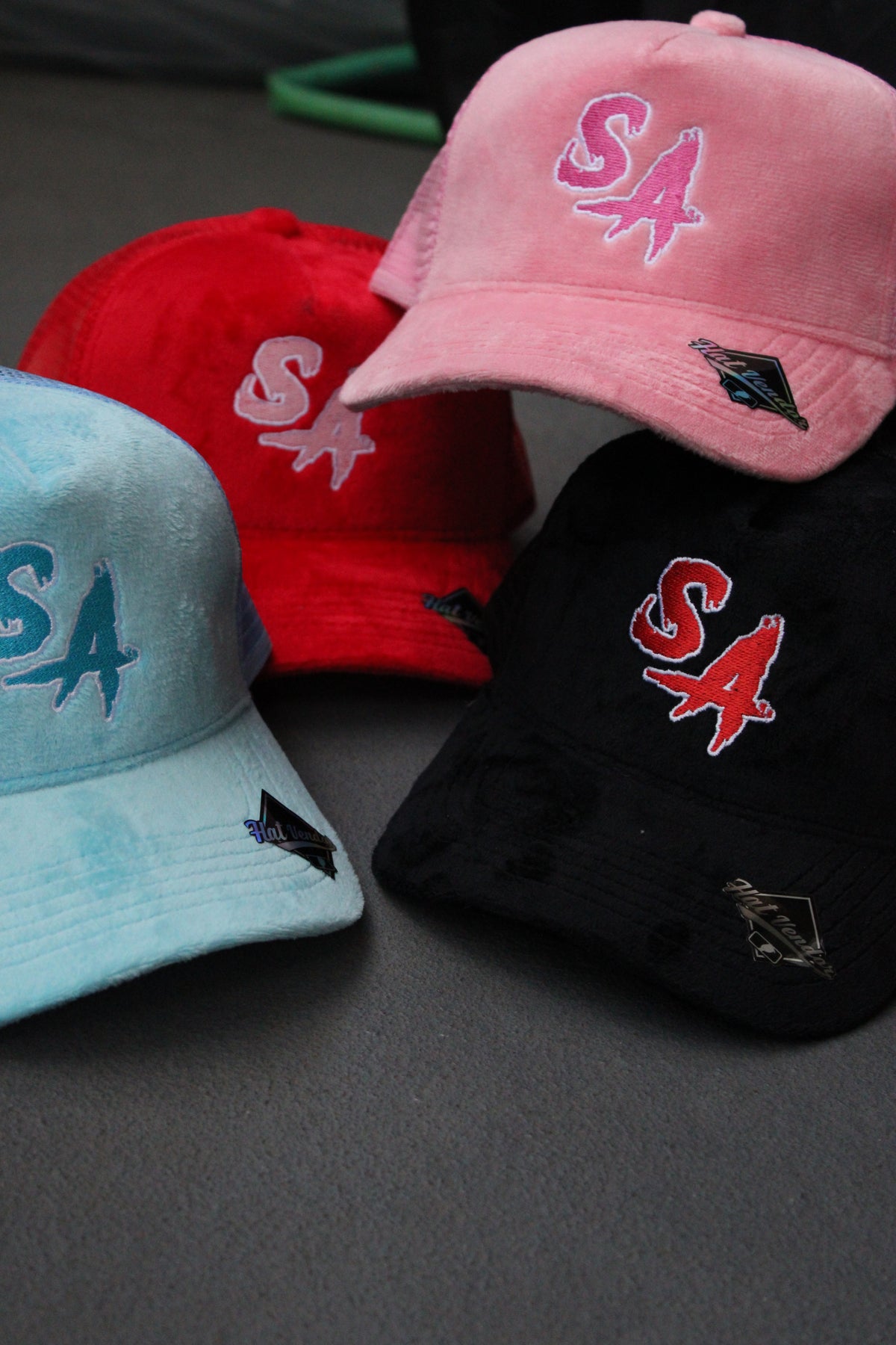 Original SA velvet trucker hats