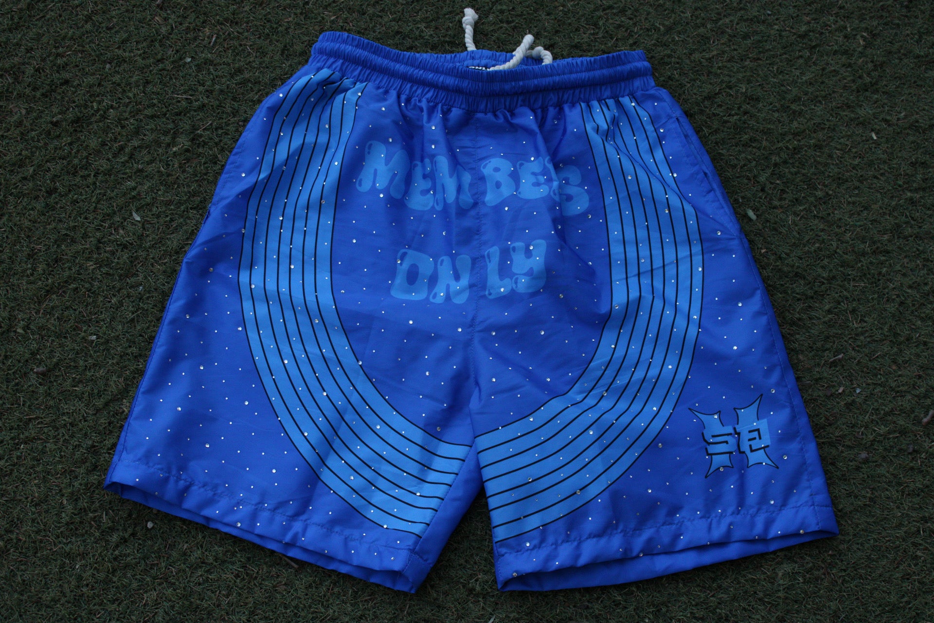 Blueberry rhinestone blue